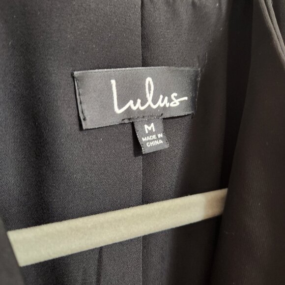 Lulus Black Women's Suit Dress Jacket Medium - Picture 2 of 6